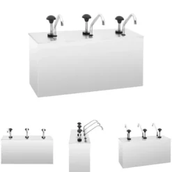 The Living Store Dressingbehållare rostfritt stål 3 x 3,5 L - Såsbehållare