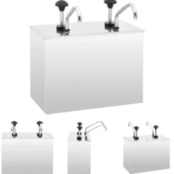 The Living Store Dressingbehållare rostfritt stål 2 x 3,5 L - Såsbehållare