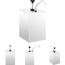 The Living Store Dressingbehållare rostfritt stål 3,5 L - Såsbehållare