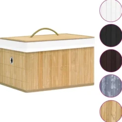 The Living Store Förvaringslådor bambu 4 st - Förvaringslådor