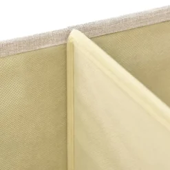 The Living Store Förvaringslåda 2 st tyg 50x30x25 cm gräddvit - Förvaringslådor