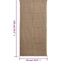 The Living Store Jutesäckar 5 st 65x135 cm 100% jute 220 gsm - Resväskor & väskor
