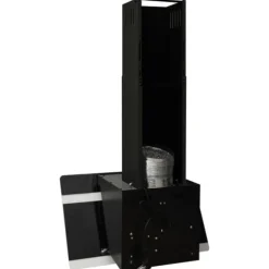 The Living Store Köksfläkt 60 cm stål och härdat glas svart - Köksfläktar