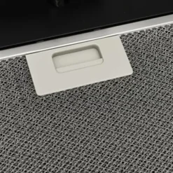 The Living Store Köksfläkt 60 cm stål och härdat glas svart - Köksfläktar