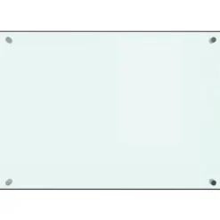 The Living Store Stänkskydd vit 70x50 cm härdat glas - Köksverktyg & köksgeråd