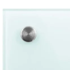 The Living Store Stänkskydd vit 70x50 cm härdat glas - Köksverktyg & köksgeråd