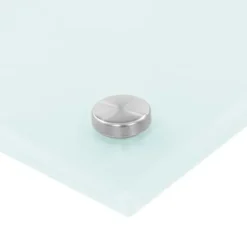 The Living Store Stänkskydd vit 70x50 cm härdat glas - Köksverktyg & köksgeråd