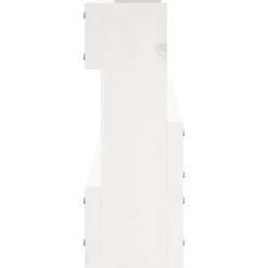 The Living Store Väggmonterade skoställ 2 st vit 110x9x23 cm massivt furu - Skoställ & skohyllor