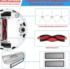 Tillbehör för Roborock S5 Max/S6 Max/S6 Pure/S6 MaxV/S50/S51/S55/S60/S65/S5/S6 - 7 delar