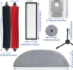 Tillbehör för Roborock S8 MaxV Ultra 19 delar