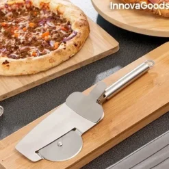 Tillbehör pizzaskärning - Skärhjul - Rostfritt stål - 28 x 4 x 9 cm - Multifunktionell