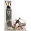 Tillbehörspaket för Kontakt 2 rader med 2 x 5 liter adapter, högkvalitativ metall med Ölkran utan CO2-flaskan