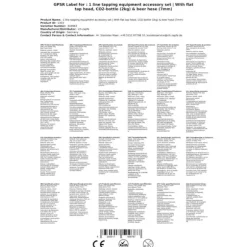 Tillbehörspaket, Tillbehörssats, Uppsättning tillbehör 2 med en typ A fatkoppling, 7mm! Öl slang och 2,0 kg co2 flaska för 1-linjiga Öltapp