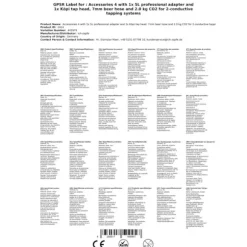 Tillbehörssats 4 med 1x 5L professionell adapter och 1x Köpi tapphuvud, 7mm öl slang och 2,0 kg CO2 för 2-kanaliga dryckesautomater