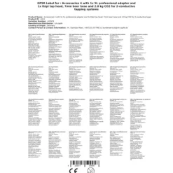 Tillbehörssats 4 med 1x 5L professionell adapter och 1x Köpi tapphuvud, 7mm öl slang och 2,0 kg CO2 för 2-kanaliga dryckesautomater