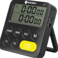 Timernedräkningstimer med dubbla intervall 3 larmlägen upp till 100 min