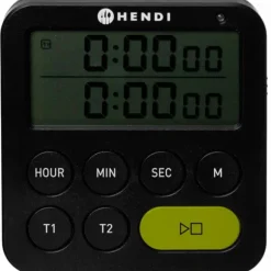 Timernedräkningstimer med dubbla intervall 3 larmlägen upp till 100 min