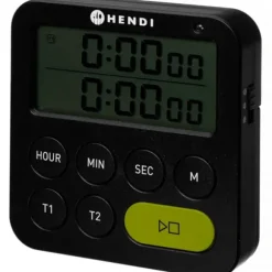 Timernedräkningstimer med dubbla intervall 3 larmlägen upp till 100 min