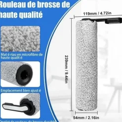 Tineco s5 - Ersättningsborstrulle och HEPA-filter för Tineco Floor One S5 / S5 Pro / S5 Extreme våt och torr dammsugare