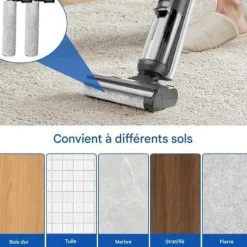 Tineco s5 - Ersättningsborstrulle och HEPA-filter för Tineco Floor One S5 / S5 Pro / S5 Extreme våt och torr dammsugare