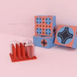 Tipple Glasställ Röd, 2-pack - Tipple