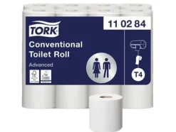 Toiletpapir Tork T4 Advanced 2-lags 34,7 m hvid - (24 ruller pr. karton)