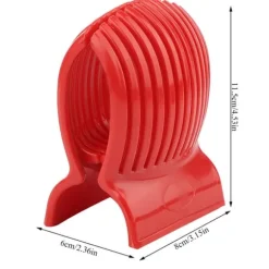 Tomatskärare Citronskärare Multifunktionell Rund Fruktskärare med Ergonomisk Design