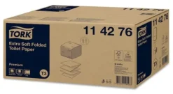 Tork Premium Extra Soft T3 - Toalettpapper - 200 g - 252 ark - kvartsvikning - vit - för P/N: 472031, 556000, 556008