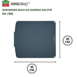 Torkmatta i silikon 46x40cm grå KINGHOFF KH-1905
