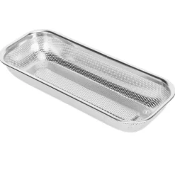 Torkställ i rostfritt stål Multifunktionell bestickavloppskorg för ätpinnar Knivar Skedar Håltyp