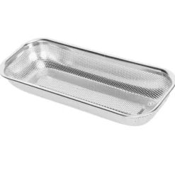 Torkställ i rostfritt stål Multifunktionell bestickavloppskorg för ätpinnar Knivar Skedar Håltyp