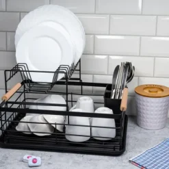 Torkställ i två våningar Avlopp 43x32x27cm KINGHOFF KH-1796