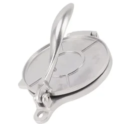 Tortillapress aluminiumlegering manuell tortillamaskin pressverktyg för pizzapajtillverkning 16 cm silver