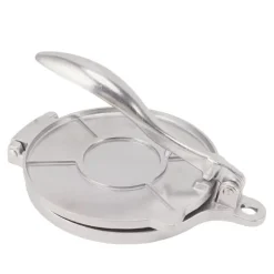 Tortillapress aluminiumlegering manuell tortillamaskin pressverktyg för pizzapajtillverkning 16 cm silver