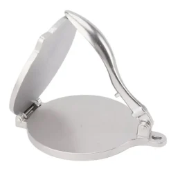 Tortillapress aluminiumlegering manuell tortillamaskin pressverktyg för pizzapajtillverkning 16 cm silver