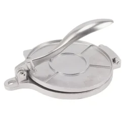 Tortillapress aluminiumlegering manuell tortillamaskin pressverktyg för pizzapajtillverkning 16 cm silver
