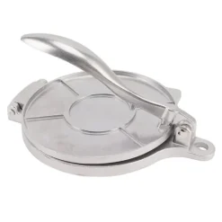 Tortillapress aluminiumlegering manuell tortillamaskin pressverktyg för pizzapajtillverkning 16 cm silver