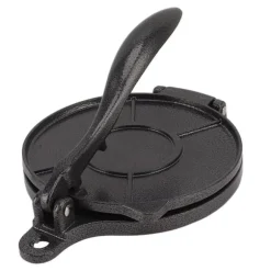 Tortillapress aluminiumlegering manuell tortillamaskin pressverktyg för pizzapajbakning 20 cm svart