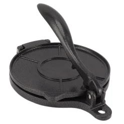 Tortillapress aluminiumlegering manuell tortillamaskin pressverktyg för pizzapajbakning 20 cm svart