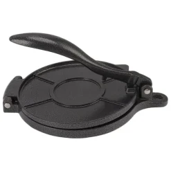 Tortillapress aluminiumlegering manuell tortillamaskin pressverktyg för pizzapajbakning 20 cm svart