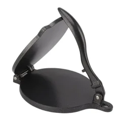 Tortillapress aluminiumlegering manuell tortillamaskin pressverktyg för pizzapajbakning 20 cm svart