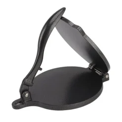 Tortillapress aluminiumlegering manuell tortillamaskin pressverktyg för pizzapajbakning 20 cm svart