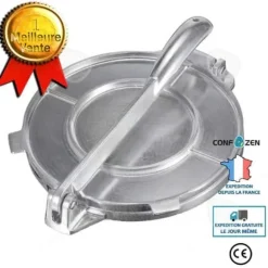 Tortillapress CONFOZEN 6,5 tum Aluminium silver passar för att göra burritotortillas Kökstillbehör