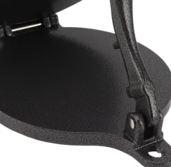 Tortillapress i aluminium 20 cm svart för att göra kinesiska kakor, bakverk, pizzapress i aluminiumlegering, pressverktyg