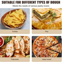 Tortillapress, 20x25x12 cm, Silver, Gjutjärn