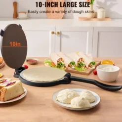 Tortillapress, 25x24,8x13 cm, Silver, Gjutjärn