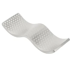 Ätpinnshållare i rostfritt stål, dubbel användning, non-stick, elegant ätpinnar, stativ för skedgaffel, silver