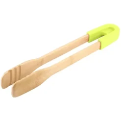 Trä BBQ Klämma Buffé Mat Tång Bröd Biff Kök Klämma Serveringsverktyg (Grön)