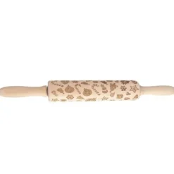 Trä roterande kavel för kök julgraverad present RUHHY