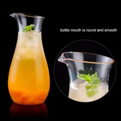 Transparent akryl juiceflaska - elegant dryckesbehållare för bar och hem